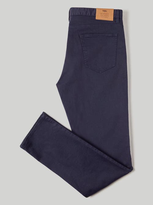 Shop Robert Talbott Rockwell 5 Pocket Pant In Navy