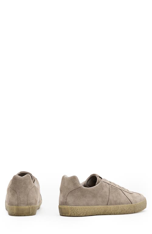 Shop Allsaints Jaimee Low Top Suede Sneaker In Sand/taupe Brown