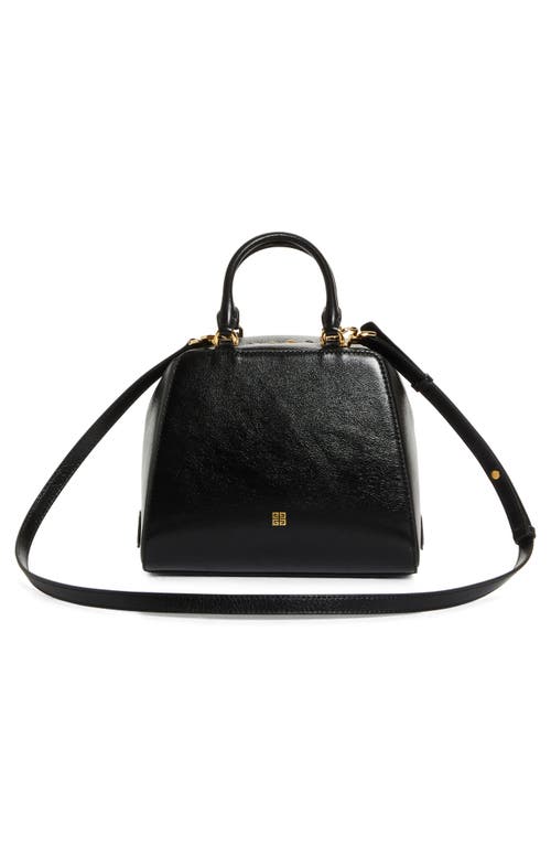 Givenchy Mini Antigona Cube Leather Crossbody Bag In Black