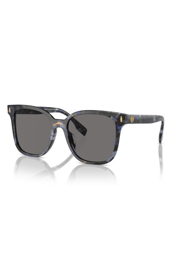 Tory Burch Woman Sunglass Ty7203u In Dark Grey/ Blue Tort
