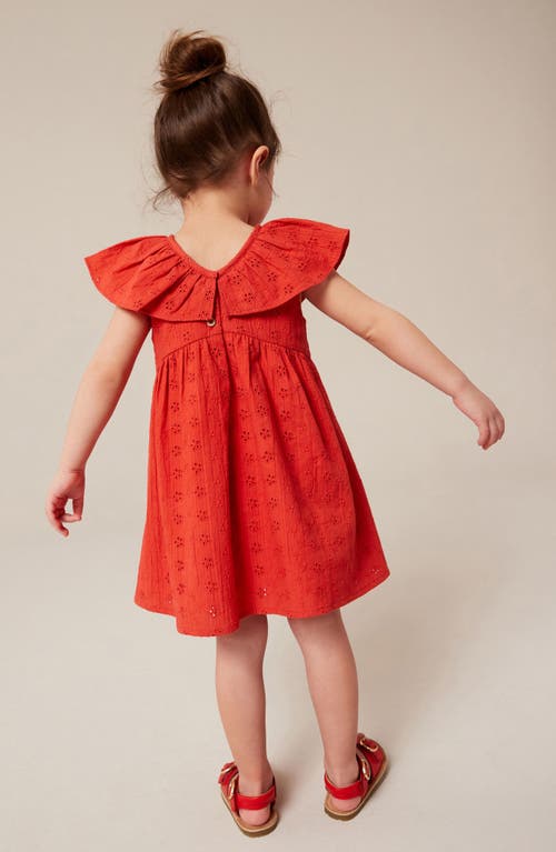 Shop Next Kids' Broderie Dress In Red