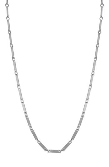 Glaze Jewelry Bar Chain Necklace In Silver