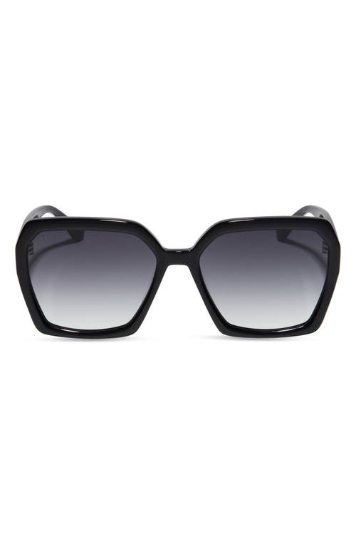 Sloane 54mm Gradient Polarized Square Sunglasses in Grey Gradient