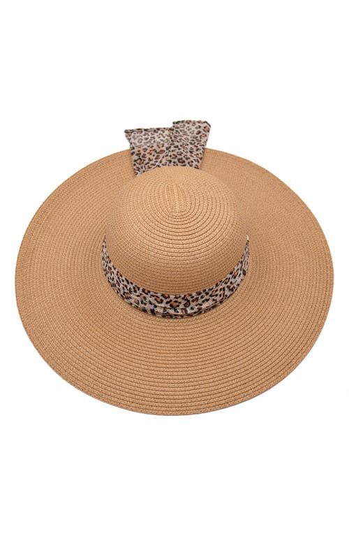 Shop Surell Bow Bell Straw Hat In Natural/spot
