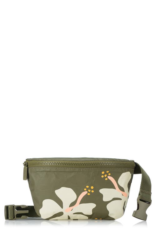 Aloha Collection Mini Moorea Belt Bag In Sand Dollar/olive