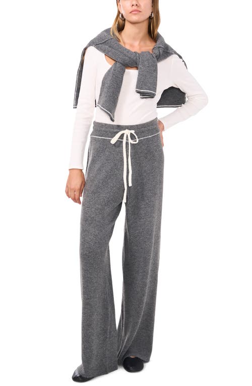 Shop 1.state Heathered Drawstring Pants In Salt N Pepper Heather