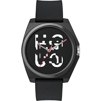 Hugo Play Rubber Strap Watch, 40Mm