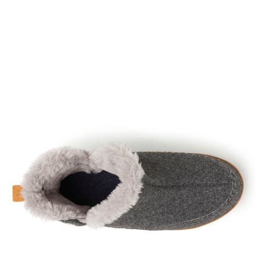 Dearfoams Brixen Bootie Slipper In Dark Heather Grey