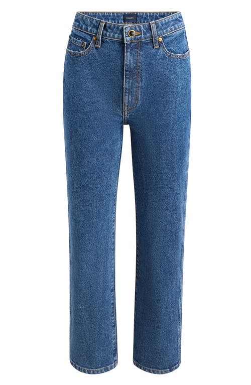 Khaite Danielle High Rise Straight Jeans In Boone