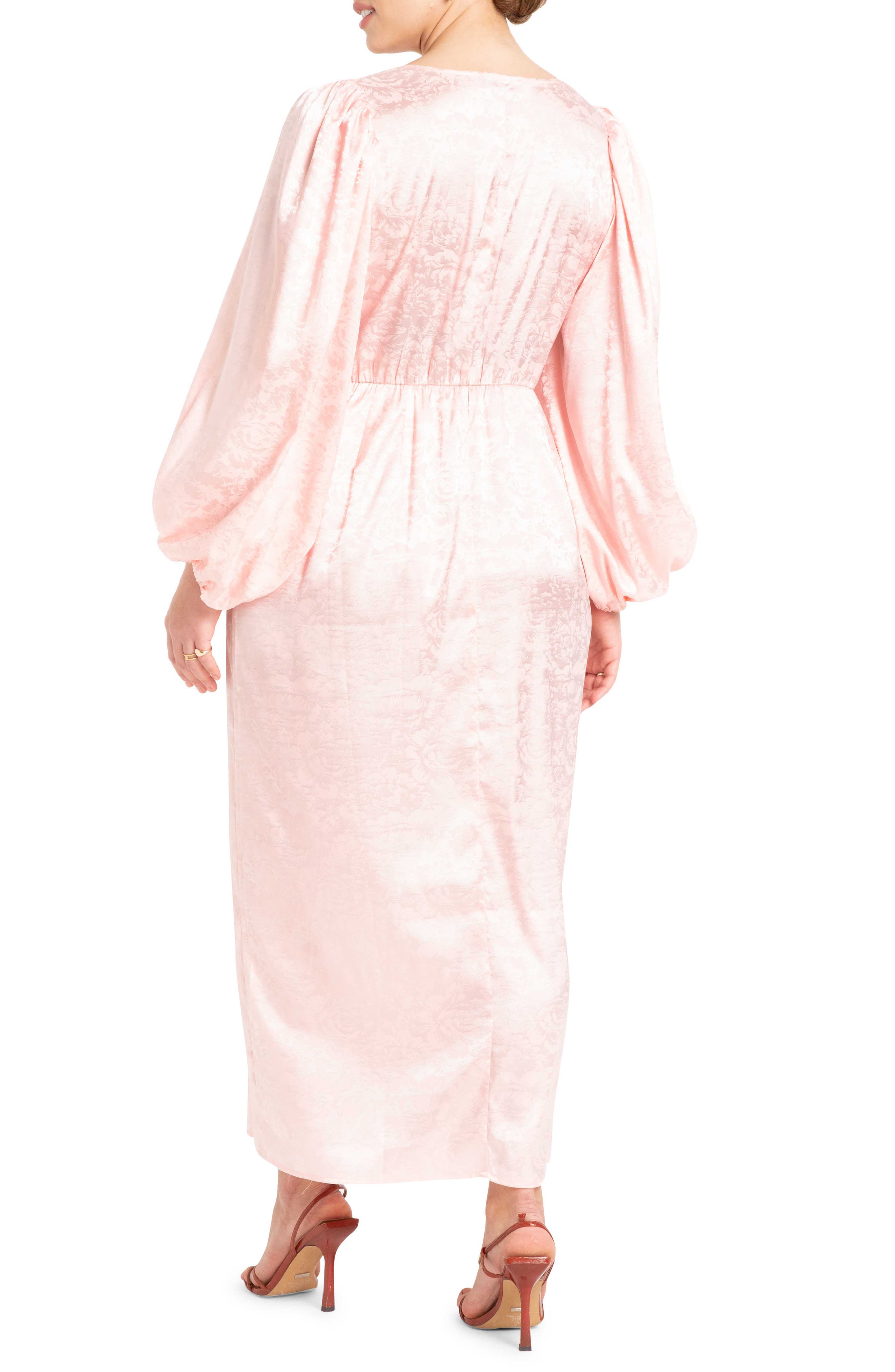 ELOQUII Floral Jacquard Long Sleeve 