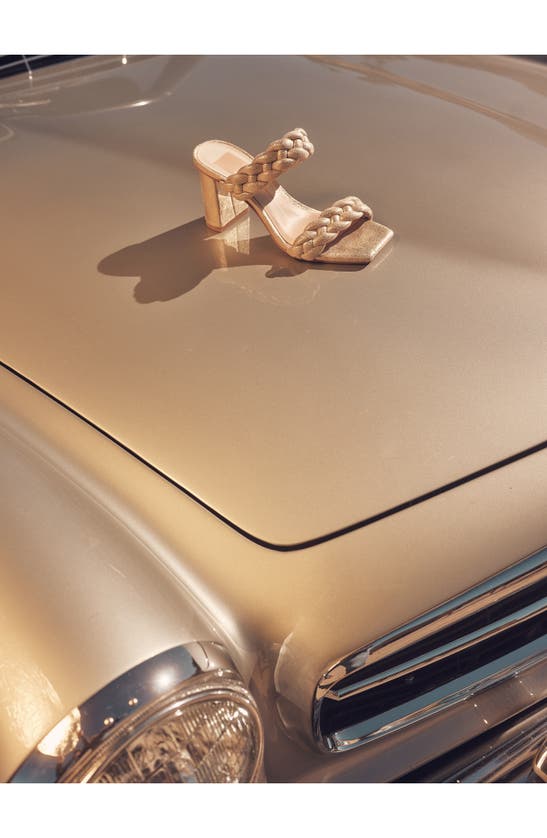 Dolce Vita Paily Heels In Light Gold Metallic Stella Suede In Gold