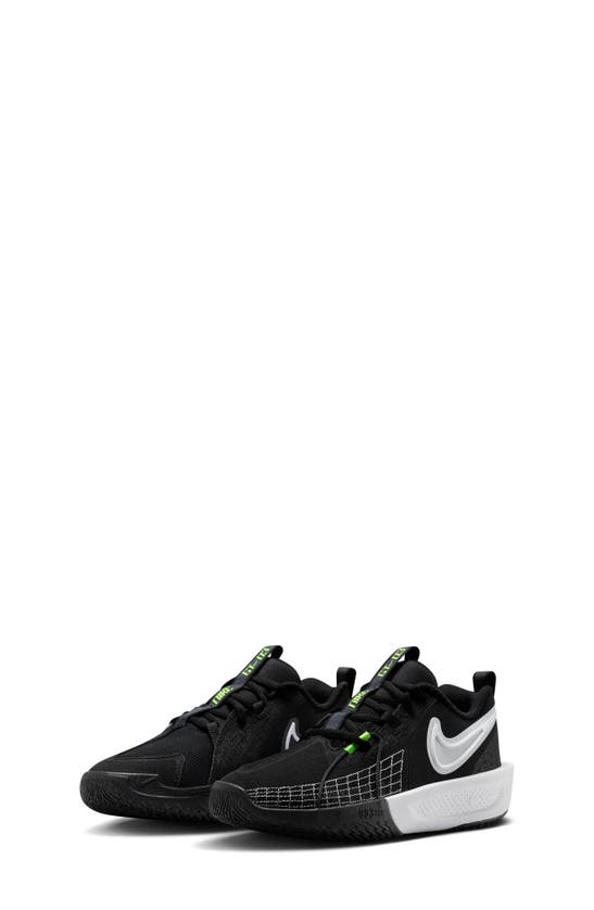 Shop Nike Kids' G.t. Cut 3 Basketball Shoe In Black/ White/ Anthracite