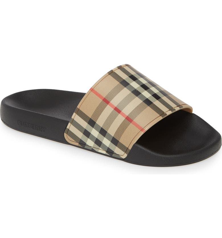 Top 72+ imagen burberry women’s furley slide sandals