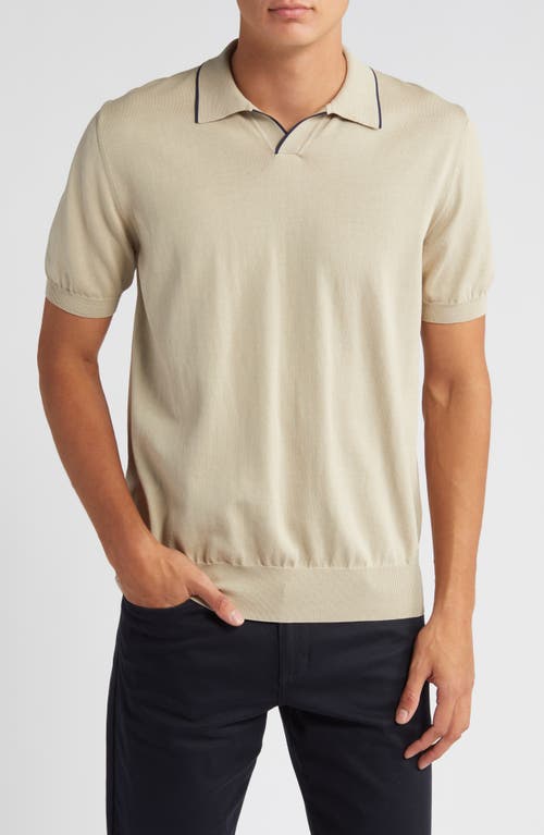 Canali Johnny Collar Polo Beige at Nordstrom, Us