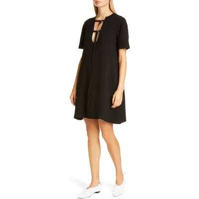 Proenza Schouler Tie Detail Jersey Dress, Black