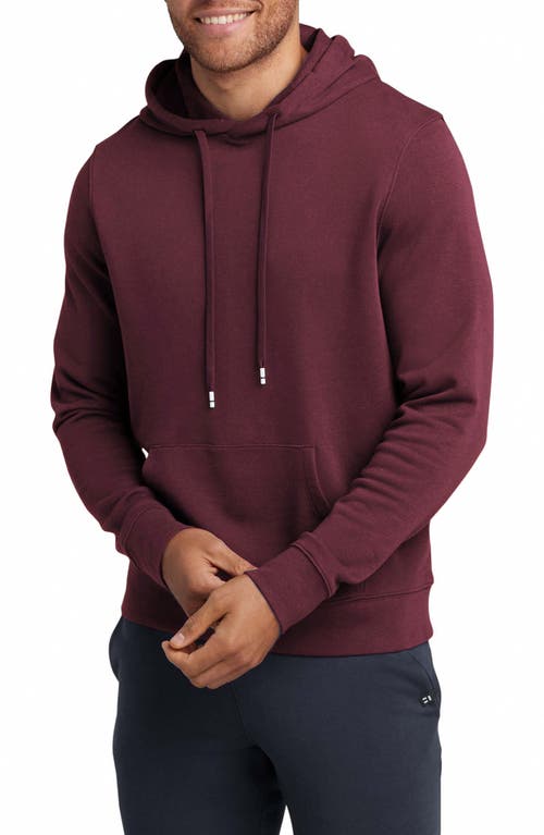 French Terry Pullover Hoodie in Winetasting