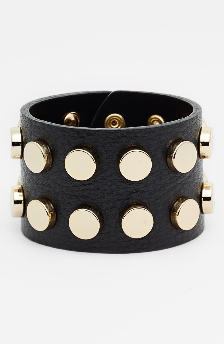 Cara Studded Leather Cuff | Nordstrom