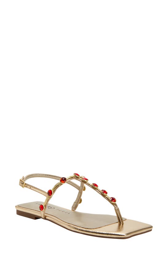 Shop Katy Perry The Camie Embellished Slingback Sandal In Gold