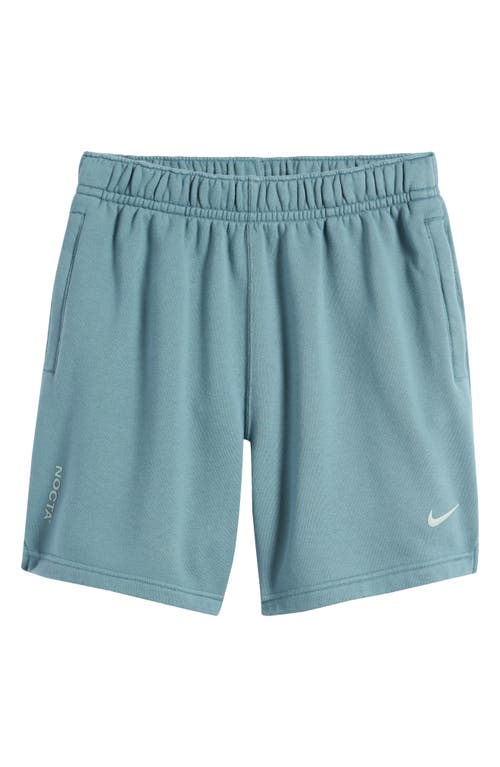 Nike Nrg Nocta Fleece Shorts In Mineral Slate/faded Spruce