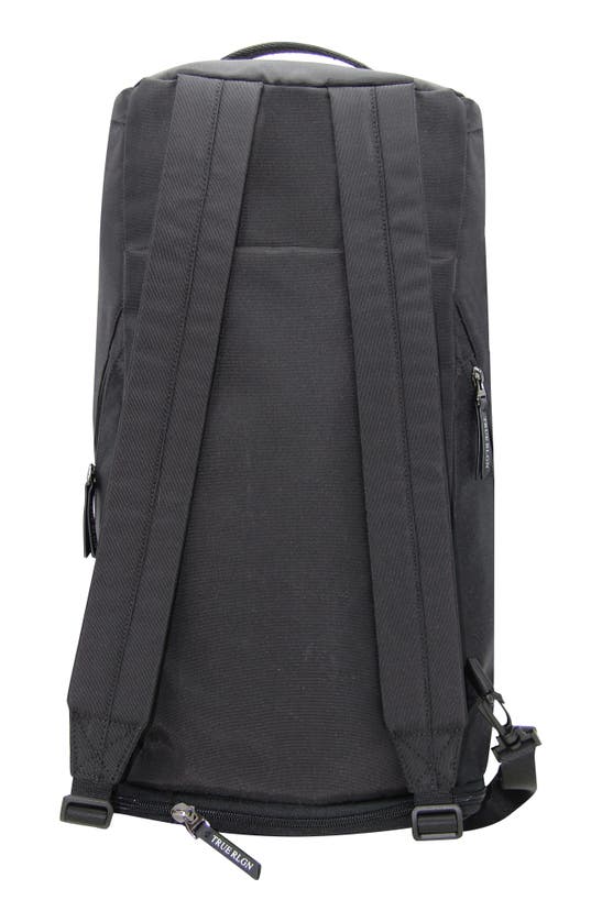 True Religion Brand Jeans Switch Convertible Duffle Backpack In Black