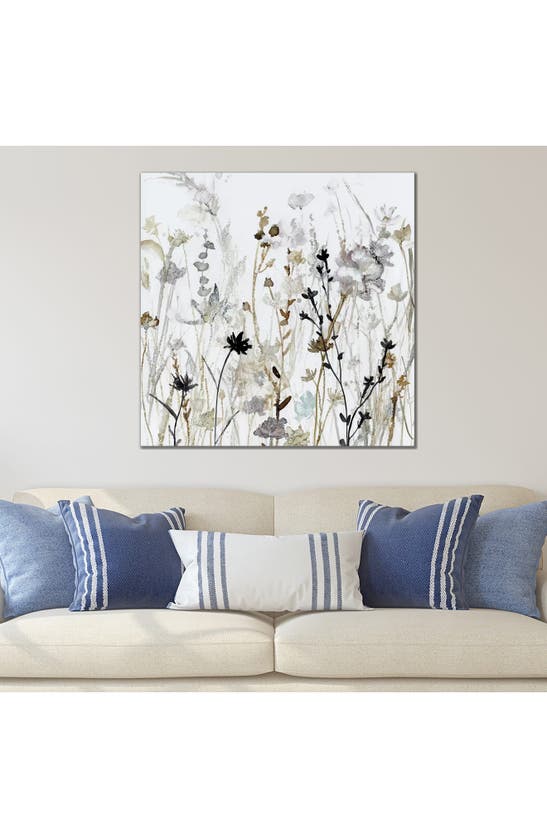 Icanvas Wildflower Mist Ii By Carol Robinson Canvas Wall Art In White-multi