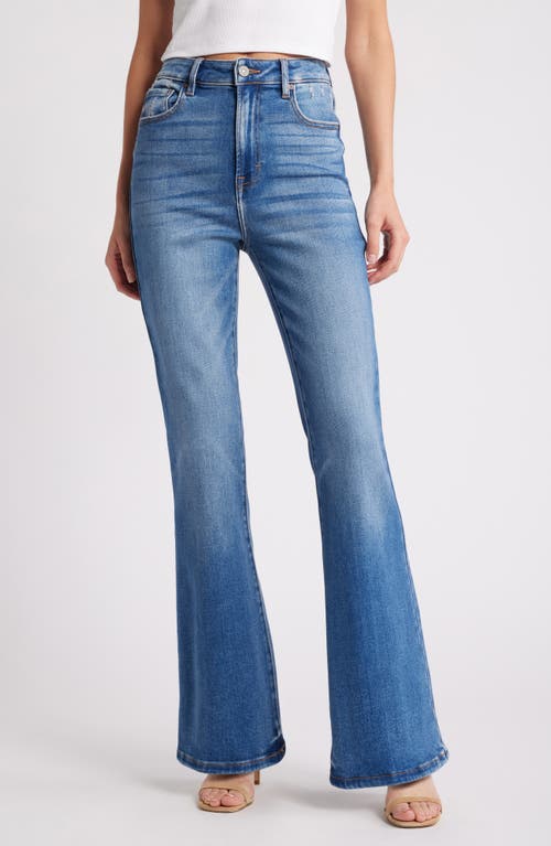 Hidden Jeans High Waist Flare Jeans In Medium Wash