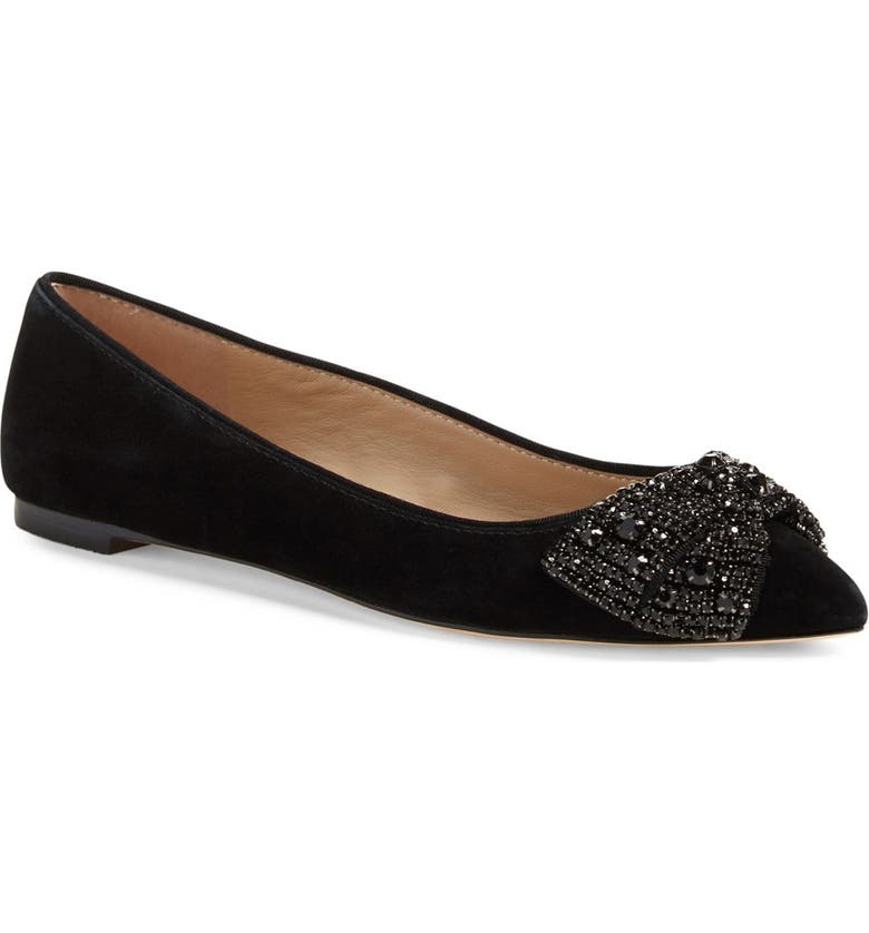 Tory Burch Vanessa Embellished Bow Flat (Women) | Nordstrom