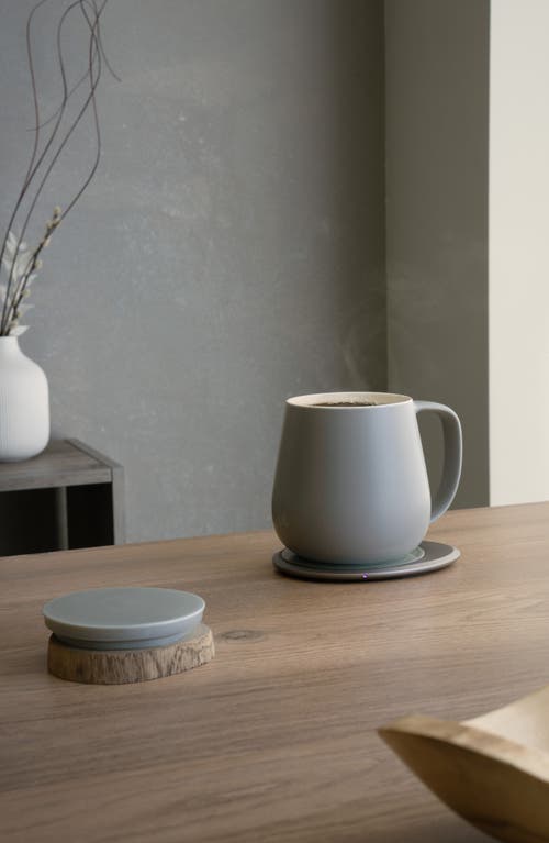 Ohom Ui+ Mug & Warmer Set In Soft Gray