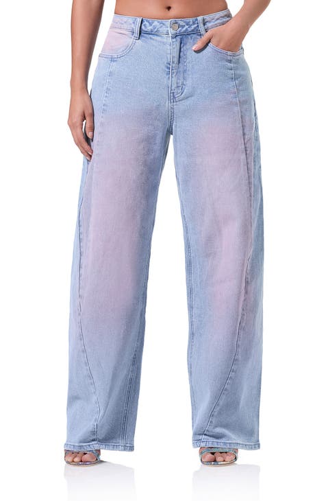 Drawstring Barrel Jeans main image 0