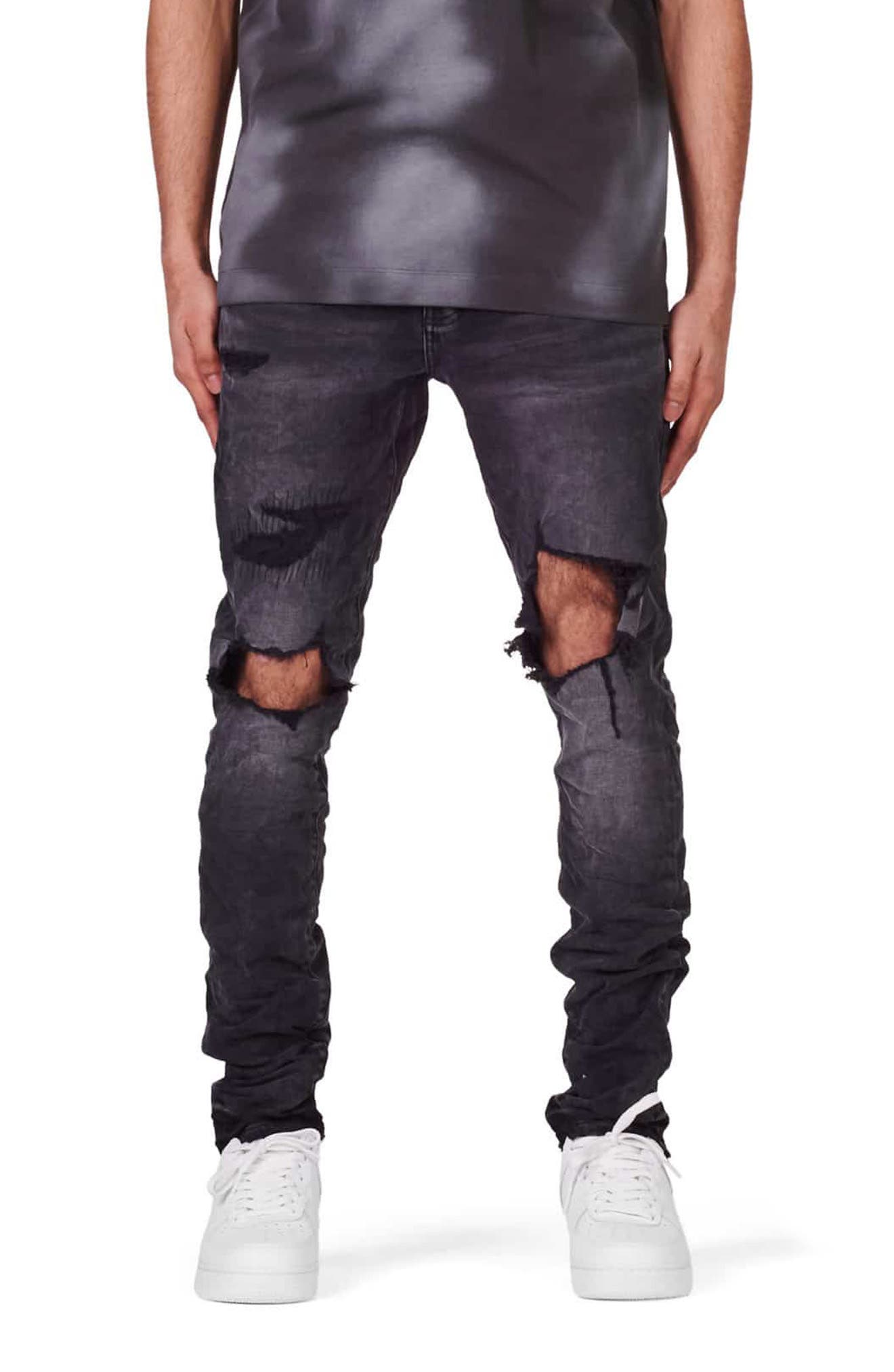 skinny fit men purple jeans