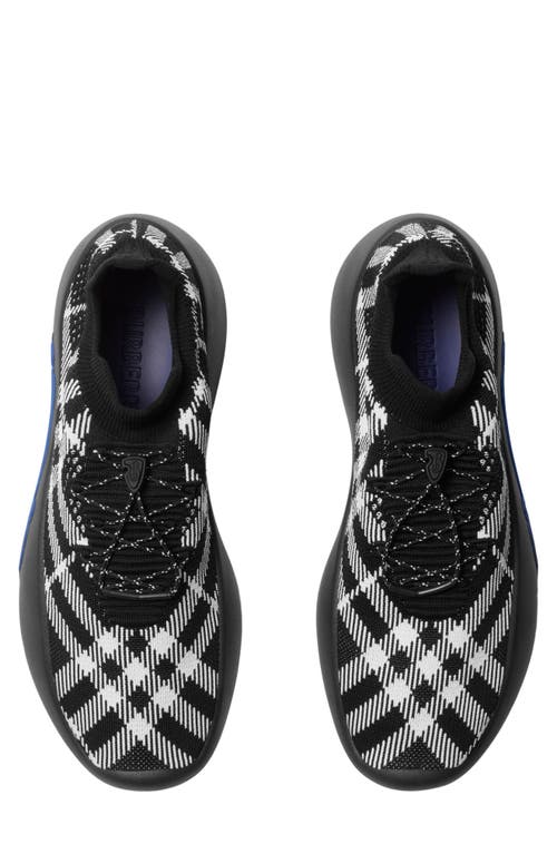 Shop Burberry Neptune Check Sneaker In Eclipse Checkered