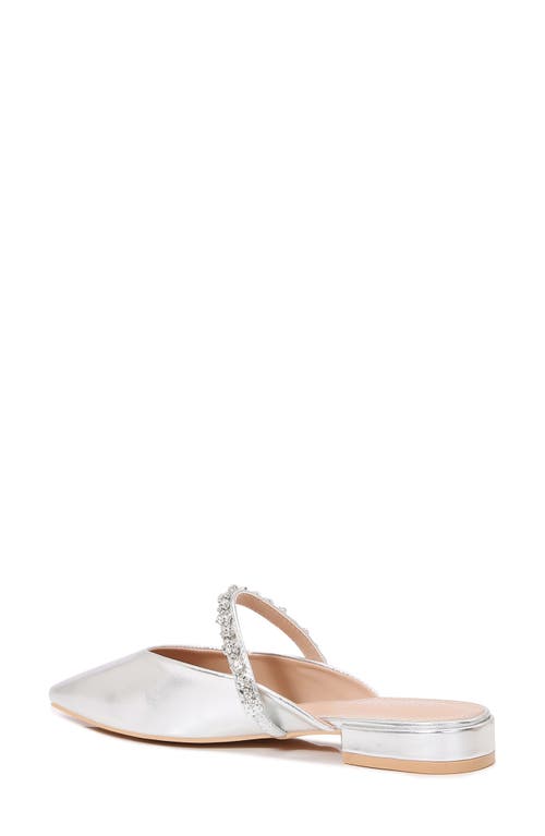 Berness Essence Rhinestone Pointed Toe Mule In Silver