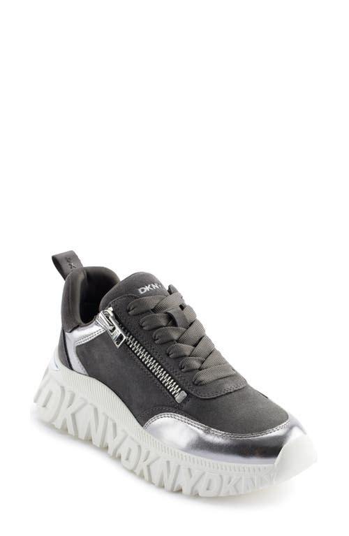 Shop Dkny Lakelyn Platform Sneaker In Grey