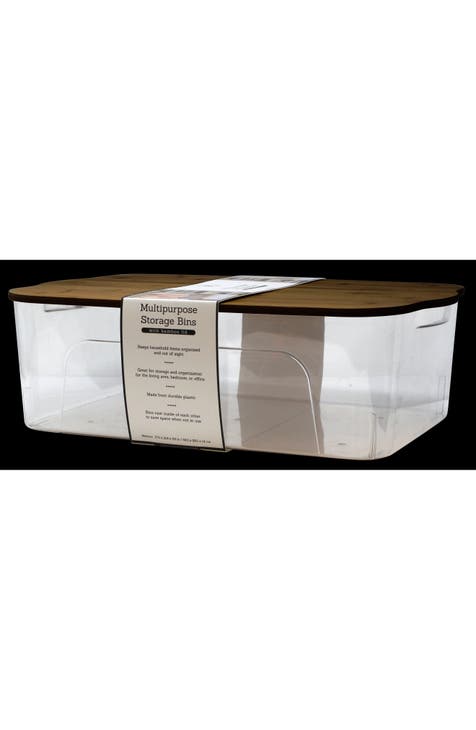 Medium Clear Bin with Lid