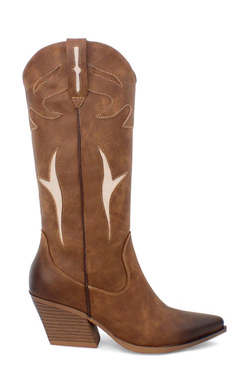 Yoki Gayle 34 Western Boot In Brown
