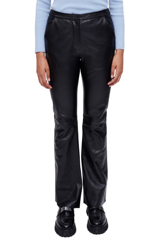 Maje Piripiri High Waist Pants In Black
