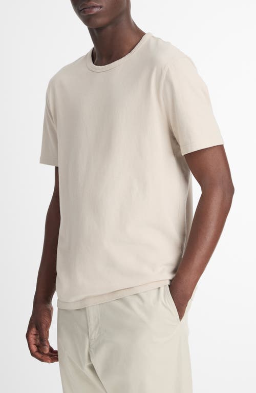 Shop Vince Solid T-shirt In Washed Soft Clay