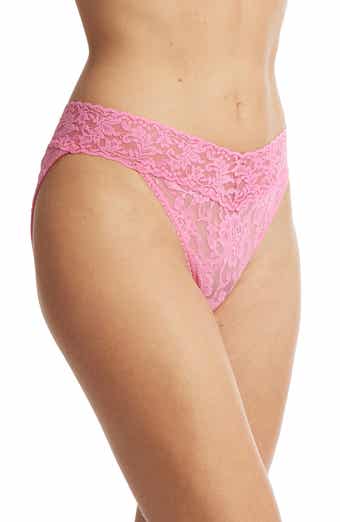 Womens Hanky Panky blue Signature Lace Low-Rise Thong