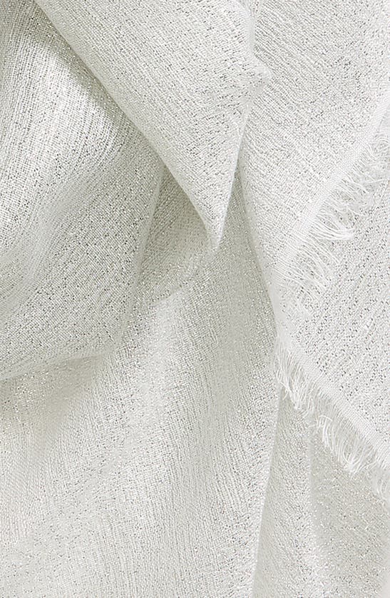 Shop Jane Carr The Summer Cosmos Cashmere Blend Scarf In White