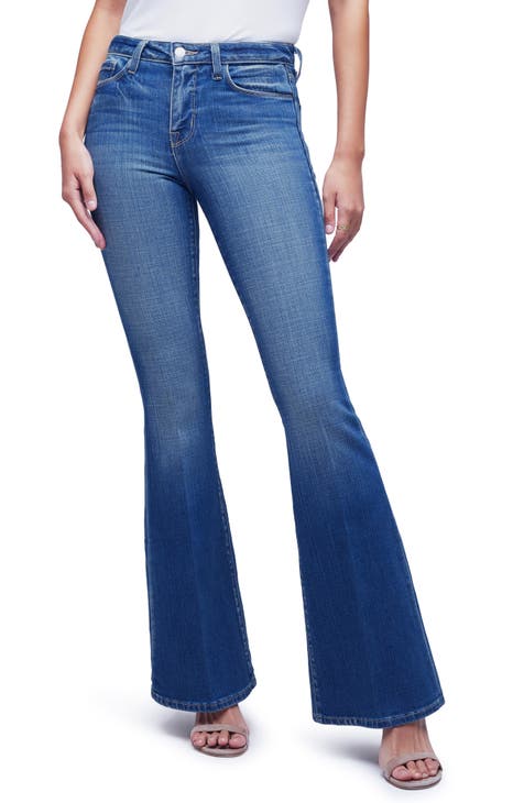 L'Agence 'Rachel High-Rise Diamond Destruct' Slim Jeans www ...