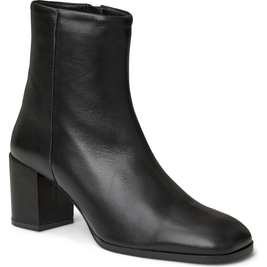 Bruno Magli Etna Square Toe Boot In Black Leather