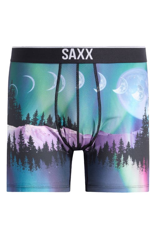 Shop Saxx Volt Breathable Sim Fit Mesh Boxer Briefs In Yukon And Beyond-multi