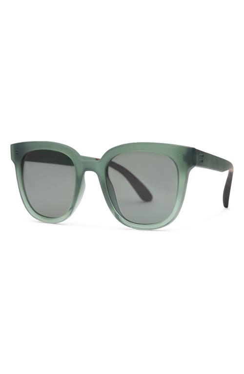Toms Juniper 54mm Round Sunglasses In Spruce Crystal Fade/green