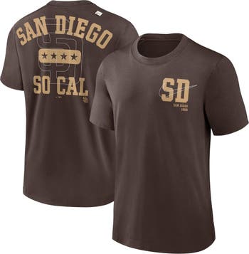 Nike Men's Nike Gold San Diego Padres City Connect Wordmark T-Shirt