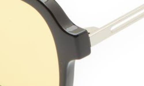 Fifth & Ninth Jordan 60mm Aviator Sunglasses In Black/yellow
