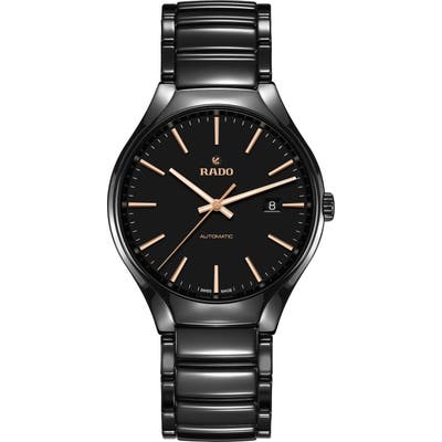 Rado True Automatic Ceramic Bracelet Watch, 40mm