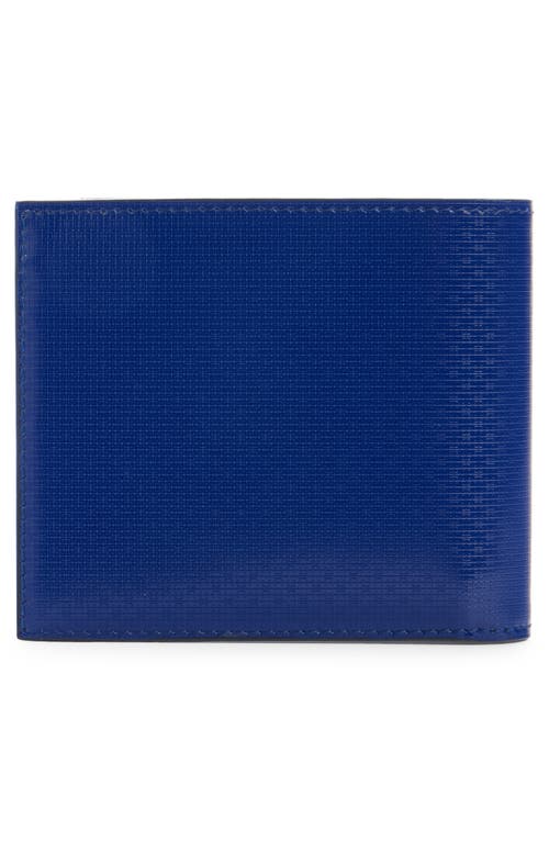 Shop Givenchy 4g Logo Embossed Leather Bifold Wallet In Sapphire Blue