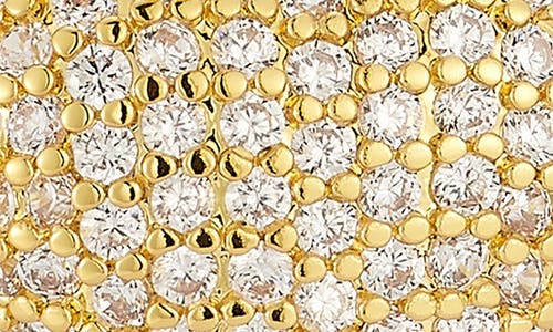 Sphera Milano Pavé Cubic Zirconia Drop Huggie Hoop Earrings In Gold