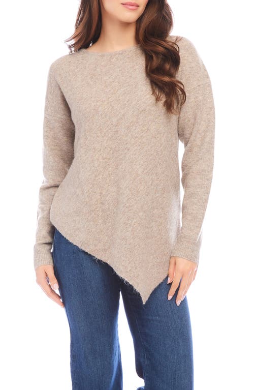 Shop Karen Kane Asymmetric Hem Sweater In Earth