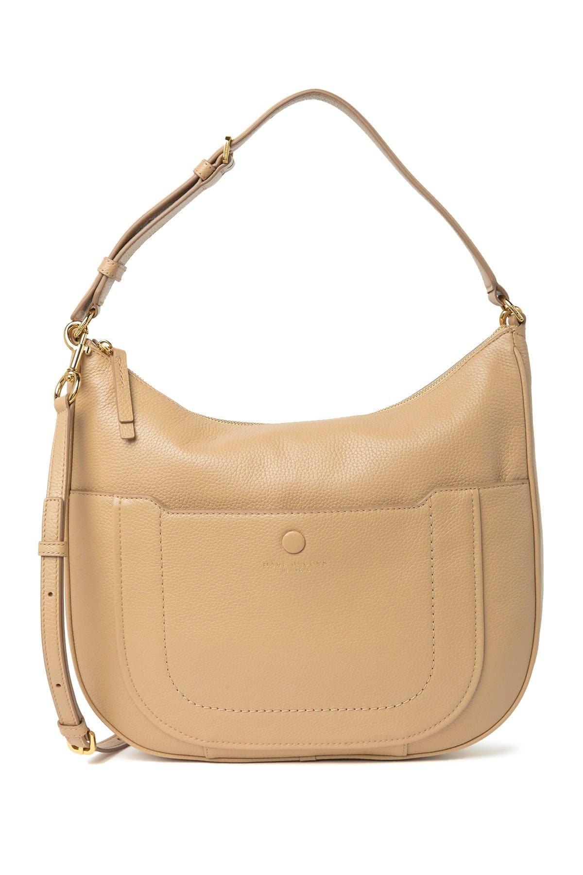 Marc Jacobs Empire City Leather Hobo Crossbody Bag In Cocoon